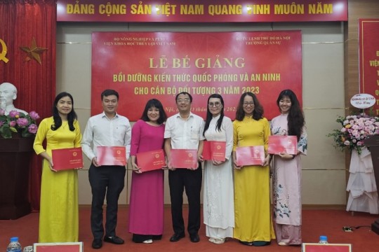 CÁN BỘ CHỦ CHỐT CỦA HANEL HOÀN THÀNH TỐT KHÓA BỒI DƯỠNG KIẾN THỨC QUỐC PHÒNG – AN NINH NĂM 2023